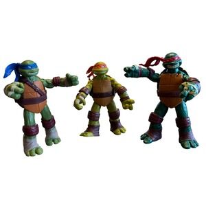 TMNT Playmates 2012 Action Figure Lot Leonardo Michelangelo Raphael 5 Inch